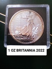1 Oz Argent BRITANNIA 2022 UK 2 POUNDS GBP 999,9% ELIZABETH II 