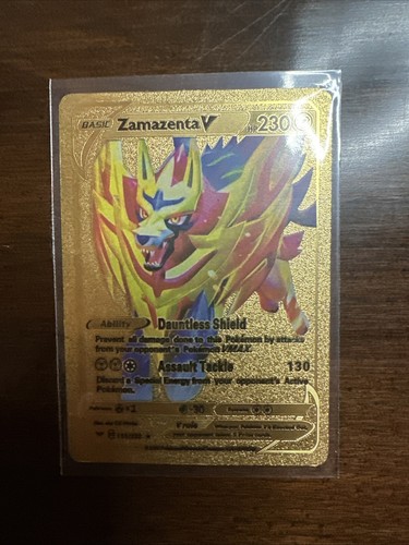 Zamazenta pokemon gold foil - pokemon,
