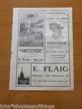 1908 GRITZNER BICICLETTA E