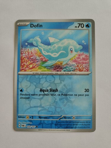 Carte pokémon dofin reverse - -,