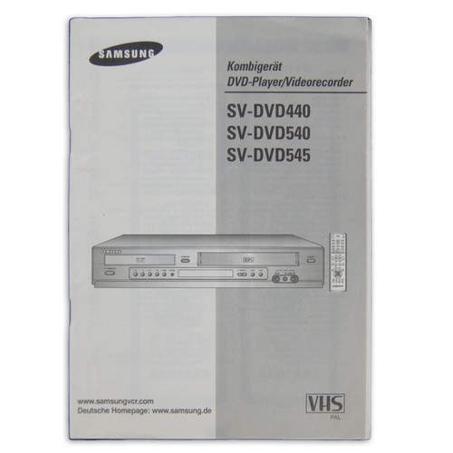Samsung dvd440 540 545 - samsung, sv-dvd440