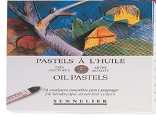Sennelier Scatola Olio Pastello - 24 Colori - Selezione Paesaggio