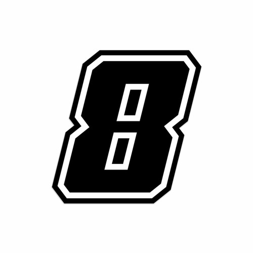Adesivo numero gara - numero,