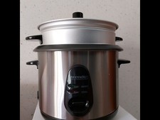 Cuociriso e vaporiera con recipiente removibile vapore dieta in acciaio