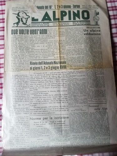 Alpino giornale 1940 - l'alpino, regio