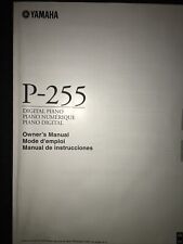 Yamaha P-255 Manuale Proprietario Pianoforte Elettrico