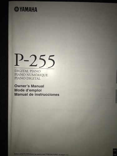 Yamaha 255 manuale uso - yamaha, d'uso