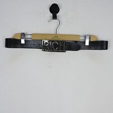 Cintura Uomo Richmond  Nero Casual Logo Pelle Verde Man Comodo