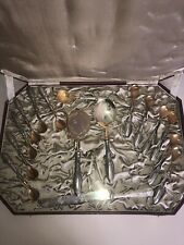 Servizio Posate Vintage Da Dolce Per 12 Persone Placcate Argento 800/1000