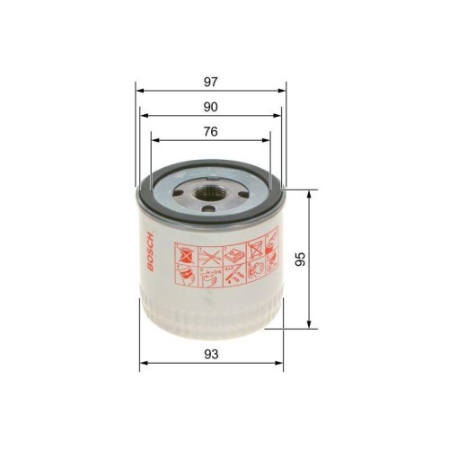 Filtro olio bosch 0451103252 - olio,