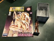 Supereroi MARVEL KRAVEN STATUINA in PIOMBO Fabbri N°23 box+fascicolo