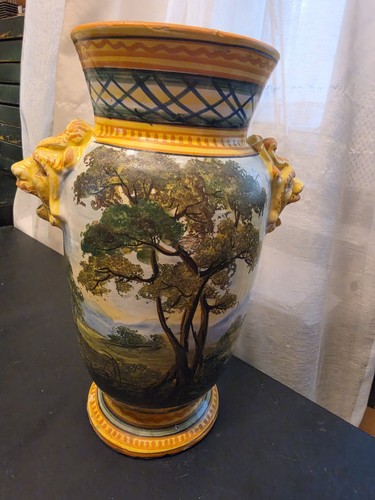 Vaso ceramica maiolica - vaso,