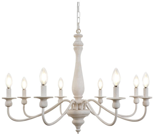Lampadario casale bianco - lampadario, 8