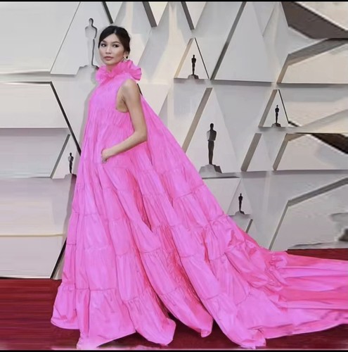 Maxi abito red carpet con