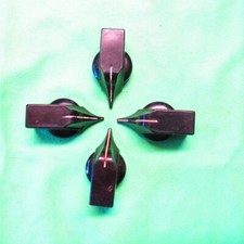 Quattro Manopole a indice per radio amplificatori ecc valvole