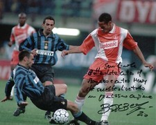 Foto Autografo Calcio Giuseppe Bergomi Autographed Inscribed Photograph Coa 
