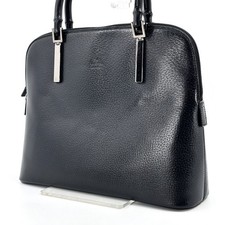 Gucci borsa a mano bambù pelle argento nero autentica 359T0334