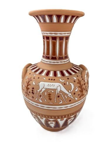 Vaso terracotta greco fatto - terracotta,