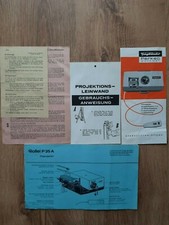 Manuale manuale manuale proiettore diapositive Rollei Perkeo garanzia lampada scontrino