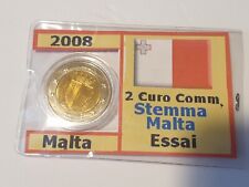 PROVA Essai Probe Specimen 2 Euro Malta Stemma 2008