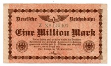 GERMANIA - BANCONOTA DA 1 MILIONE DI MARCHI DEL 1923