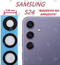 VETRINO VETRO FOTOCAMERA CAMERA POSTERIORE x SAMSUNG GALAXY S24 + BIADESIVO