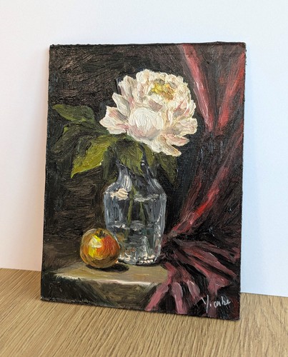 Dipinto olio fiore di - dipinto,