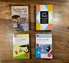 Lotto 4 Libri per Ragazzi | Calvino Twain Battello a Vapore | Ottime Condizioni