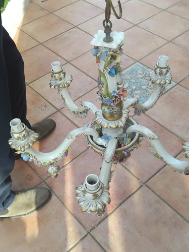 Lampadario antico ceramica - in,