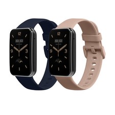 kwmobile 2x Cinturino TPU Silicone Fibbia Compatibile con Xiaomi Mi Band 7 Pro