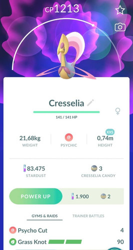 Pokémon cresselia ha mosso - cresselia,