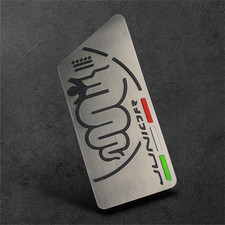 POGGIAPIEDE AUTO ALFA ROMEO JUNIOR ACCIAIO INOX - STAINLESS STEEL REPOSAPIES