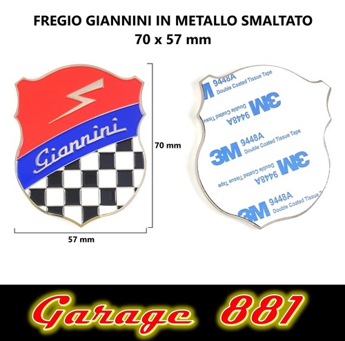 Giannini fregio metallo - giannini,