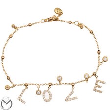 Bracciale oro rosa 18 kt 750 LOVE con diamanti 0,77 ct -254/VE-