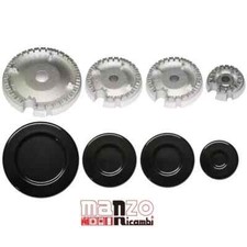 DELONGHI BRUCIATORI + PIATTELLI SPARTIFIAMMA CUCINA 4 FUOCHI PIANO COTTURA GAS