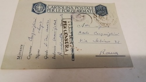 Cartolina postale per forze - per, le