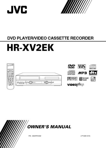 Jvc xv2ek vcr proprietario - hr-xv2ek,
