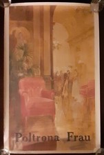 POLTRONA FRAU MANIFESTO PUBBLICITARIO VINTAGE POSTER 75° Ann 1921-1987 Marchioro