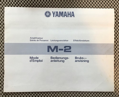 Yamaha stereo power - yamaha, m-2