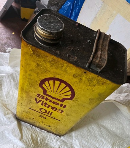 Vintage yellow shell oil - vintage,