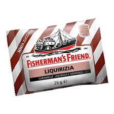 Fisherman's Caramelle Gusto Liquirizia e Mentolo Senza Zucchero 12 Buste da 25gr