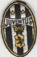 JUVENTUS FOOTALL CLUB - STEMMA PATCH RICAMATA VINTAGE - 5X3 Cm. CIRCA - LEGGI