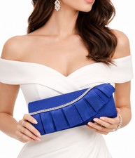 Pochette donna elegante blu