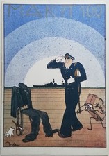 CARTOLINA MAK II 100 REGIA ACCADEMIA NAVALE MARINA NAVI NAVIGAZIONE ILLUSTRATA 