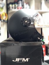 Casco Jet JFM Scooter Fashion Bandiera Italia Nero Argento Bianco