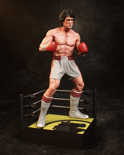 Statua balboa rocciosa - statua,