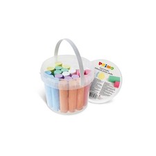 Secchiello 22 gessi da strada Primo Jumbo 7 colori - assortiti - in calcio carbo