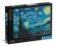 Puzzle Clementoni 1000 pezzi Museum Collection Notte stellata Van Gogh cm 69x50