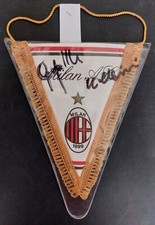 Gagliardetto Calcio AC Milan Capello Maldini autografi