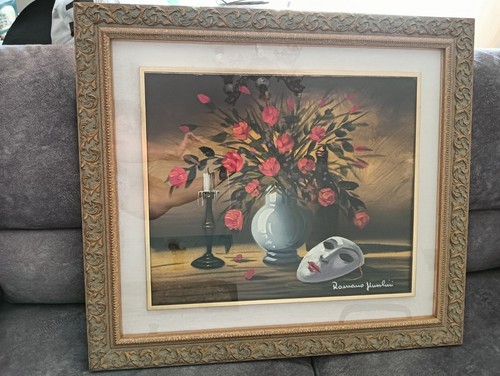 Quadro olio tela romano - di,